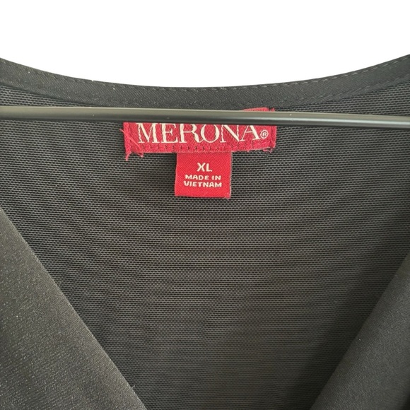 Merona Sleeveless Dress Women’s Size XL Lined V-Neck Office Workwear Dressy - Picture 10 of 16